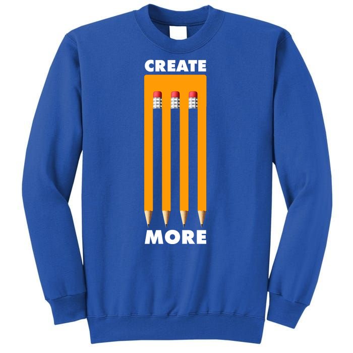 Create More Optical Illusion Pencils Tall Sweatshirt