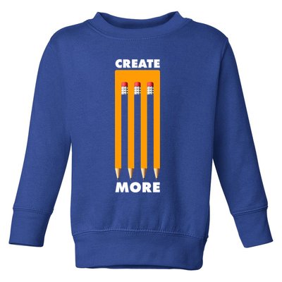 Create More Optical Illusion Pencils Toddler Sweatshirt