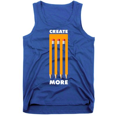 Create More Optical Illusion Pencils Tank Top