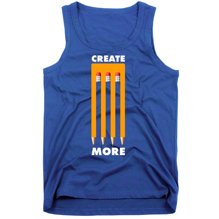 Create More Optical Illusion Pencils Tank Top