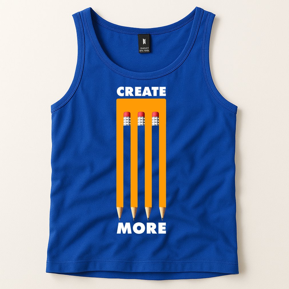 Create More Optical Illusion Pencils Tank Top