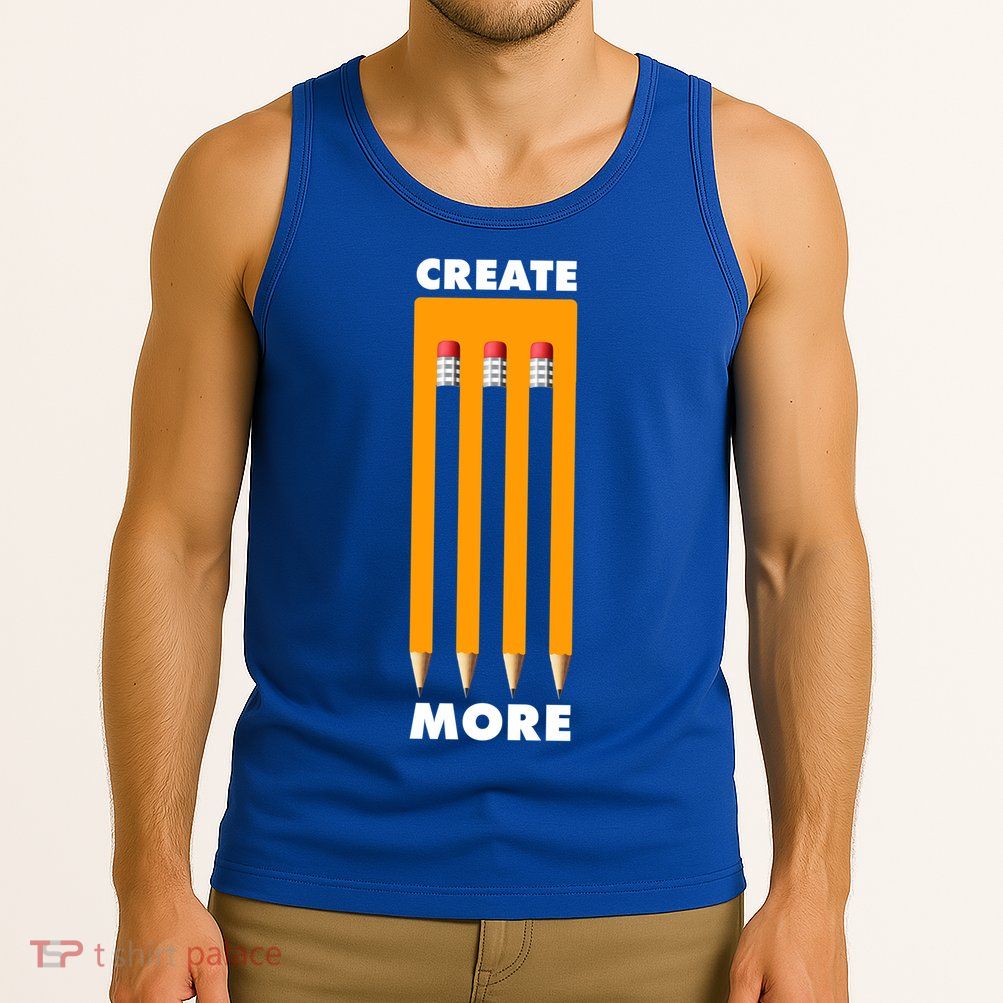 Create More Optical Illusion Pencils Tank Top