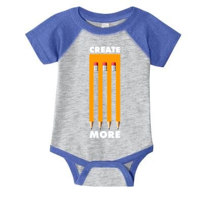 Create More Optical Illusion Pencils Infant Baby Jersey Bodysuit