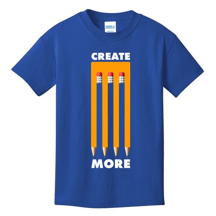 Create More Optical Illusion Pencils Kids T-Shirt
