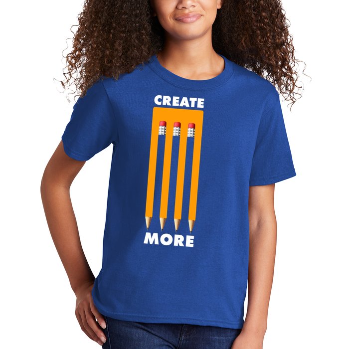 Create More Optical Illusion Pencils Kids T-Shirt