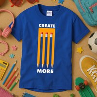 Create More Optical Illusion Pencils Kids T-Shirt
