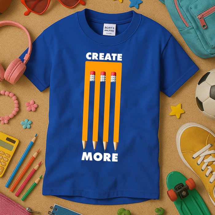 Create More Optical Illusion Pencils Kids T-Shirt