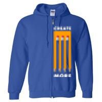 Create More Optical Illusion Pencils Full Zip Hoodie