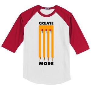 Create More Optical Illusion Pencils Kids Colorblock Raglan Jersey