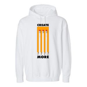 Create More Optical Illusion Pencils Garment-Dyed Fleece Hoodie