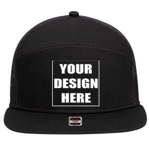 Create Your Own Custom Personalized 7 Panel Mesh Trucker Snapback Hat