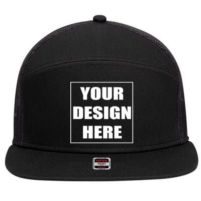Create Your Own Custom Personalized 7 Panel Mesh Trucker Snapback Hat