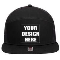 Create Your Own Custom Personalized 7 Panel Mesh Trucker Snapback Hat
