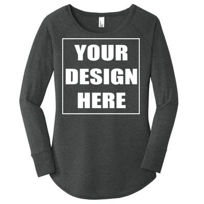 Create Your Own Custom Personalized Women's Perfect Tri Tunic Long Sleeve Shirt