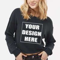 Create Your Own Custom Personalized Cropped Pullover Crew