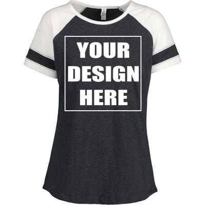 Create Your Own Custom Personalized Enza Ladies Jersey Colorblock Tee