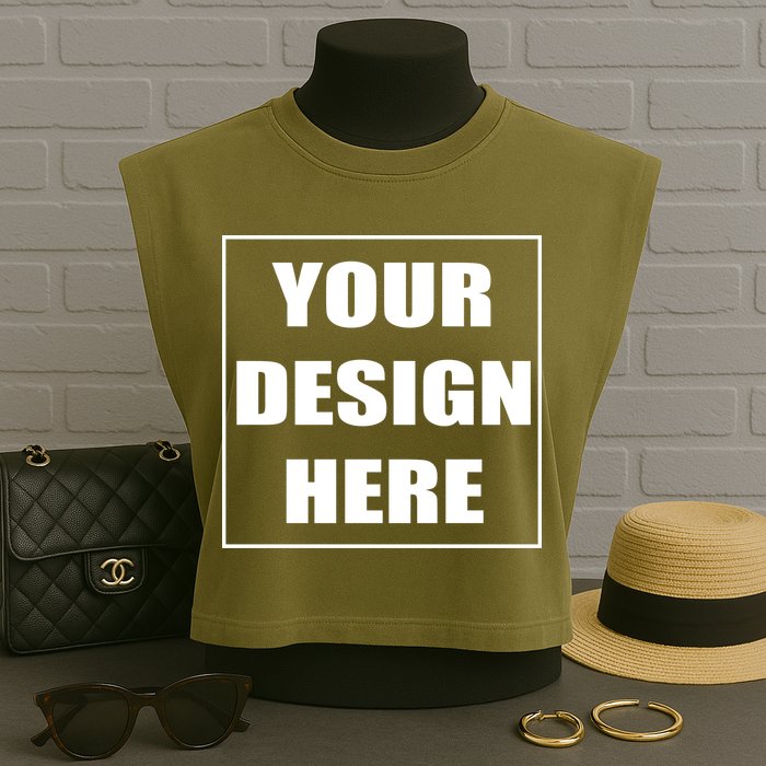 Create Your Own Custom Personalized Garment-Dyed Women's Muscle Tee