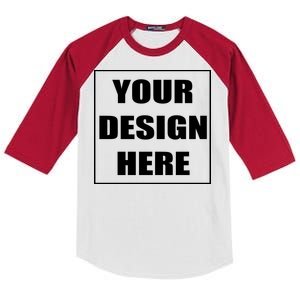 Create Your Own Custom Personalized Kids Colorblock Raglan Jersey