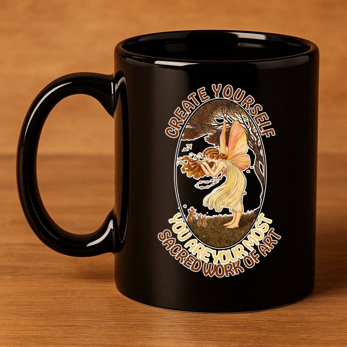 Create Yourself You Are Your Most Sacred Work Of Art  11oz C Handle Ceramic Mug