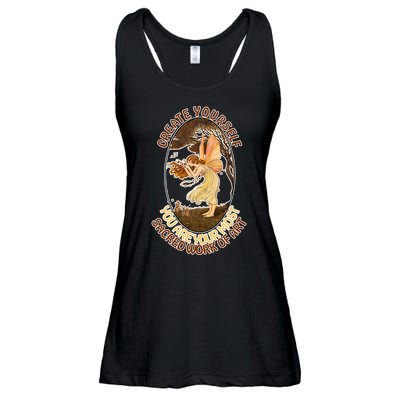 Create Yourself You Are Your Most Sacred Work Of Art  Ladies Essential Flowy Tank