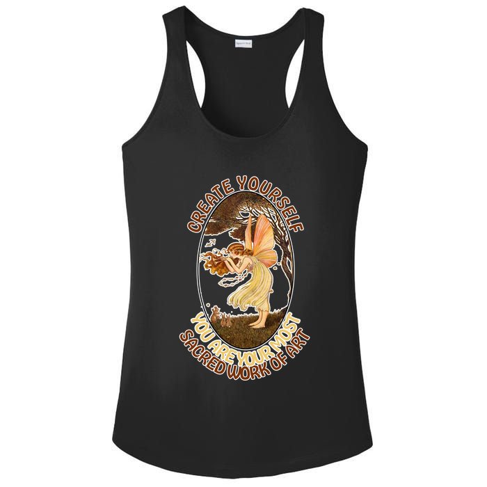 Create Yourself You Are Your Most Sacred Work Of Art  Ladies PosiCharge Competitor Racerback Tank