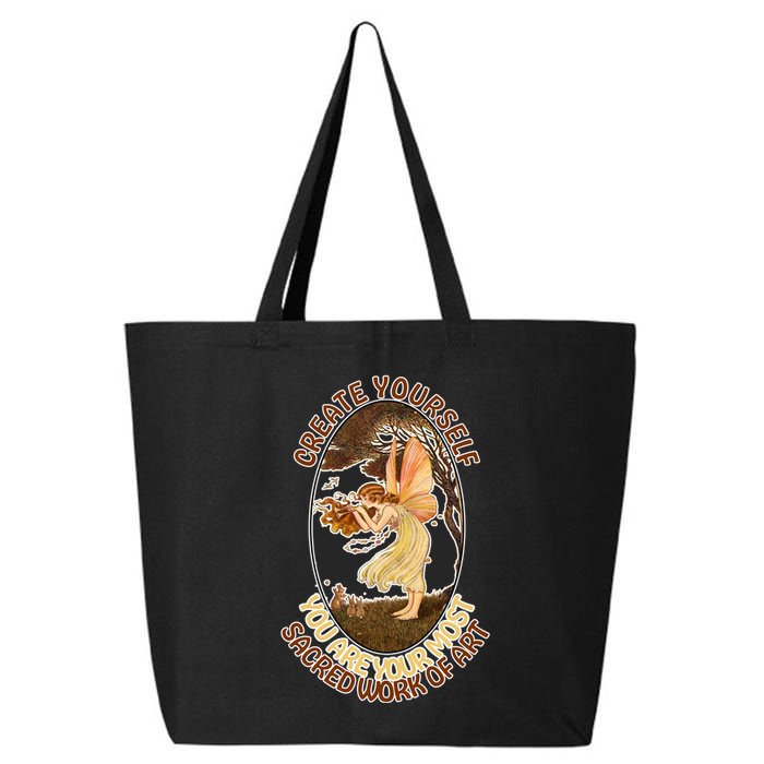 Create Yourself You Are Your Most Sacred Work Of Art  25L Jumbo Tote