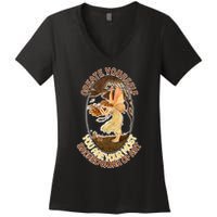 Create Yourself You Are Your Most Sacred Work Of Art  Women's V-Neck T-Shirt