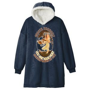 Create Yourself You Are Your Most Sacred Work Of Art  Hooded Wearable Blanket