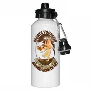 Create Yourself You Are Your Most Sacred Work Of Art  Aluminum Water Bottle