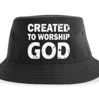 Created To Worship God Sustainable Bucket Hat