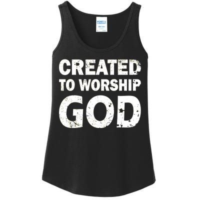 Created To Worship God Ladies Essential Tank