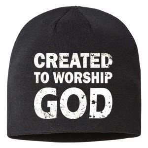 Created To Worship God Sustainable Beanie