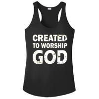 Created To Worship God Ladies PosiCharge Competitor Racerback Tank