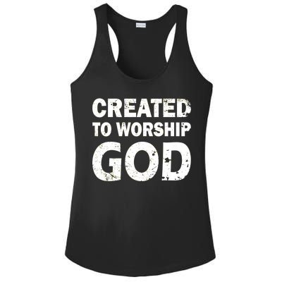 Created To Worship God Ladies PosiCharge Competitor Racerback Tank