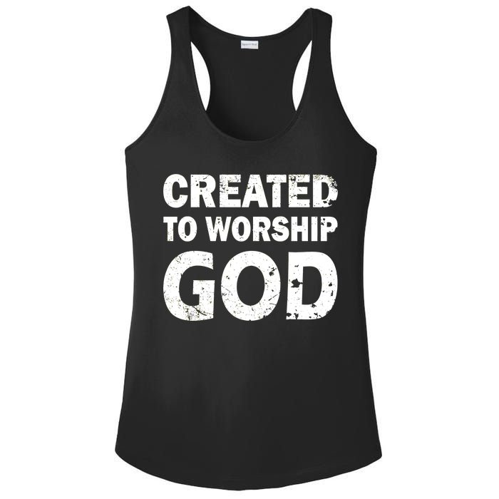 Created To Worship God Ladies PosiCharge Competitor Racerback Tank