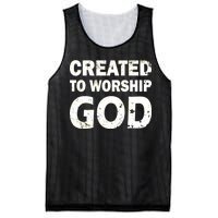 Created To Worship God Mesh Reversible Basketball Jersey Tank