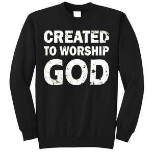 Created To Worship God Tall Sweatshirt