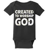 Created To Worship God Baby Bodysuit