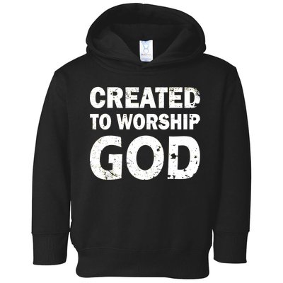 Created To Worship God Toddler Hoodie