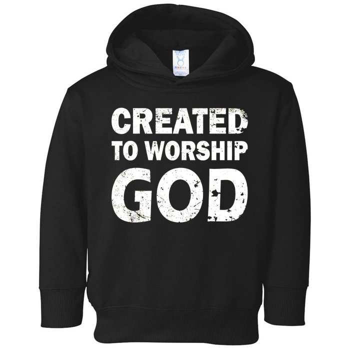 Created To Worship God Toddler Hoodie