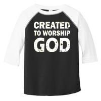 Created To Worship God Toddler Fine Jersey T-Shirt