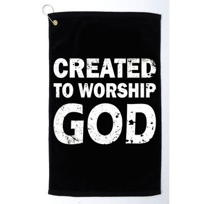 Created To Worship God Golf Towel