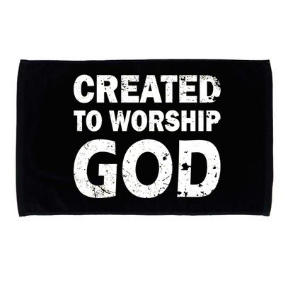 Created To Worship God Microfiber Hand Towel