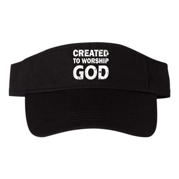 Created To Worship God Valucap Bio-Washed Visor