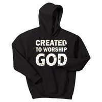 Created To Worship God Kids Hoodie