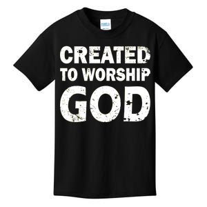 Created To Worship God Kids T-Shirt