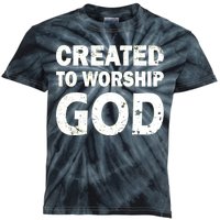 Created To Worship God Kids Tie-Dye T-Shirt