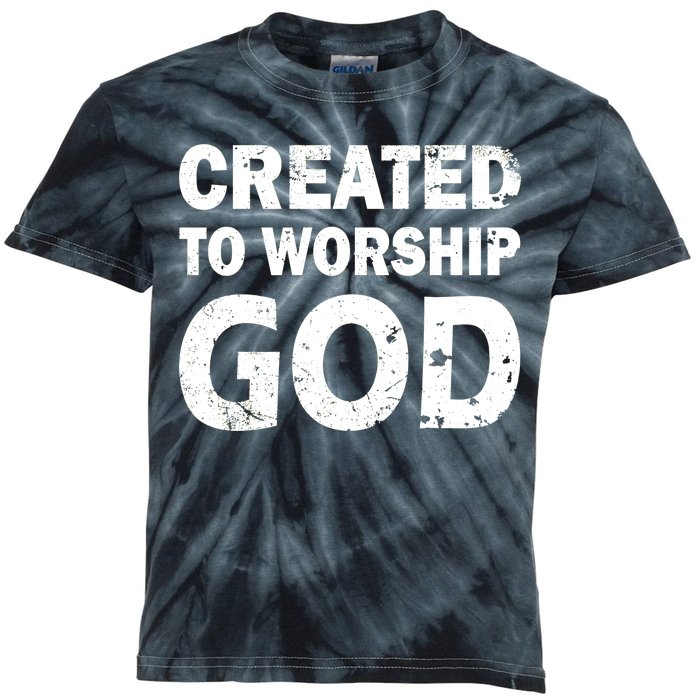 Created To Worship God Kids Tie-Dye T-Shirt