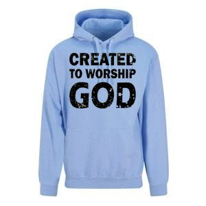 Created To Worship God Unisex Surf Hoodie