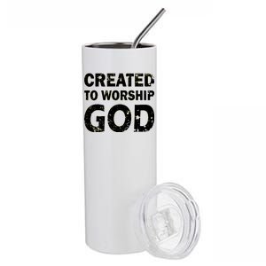 Created To Worship God Stainless Steel Tumbler